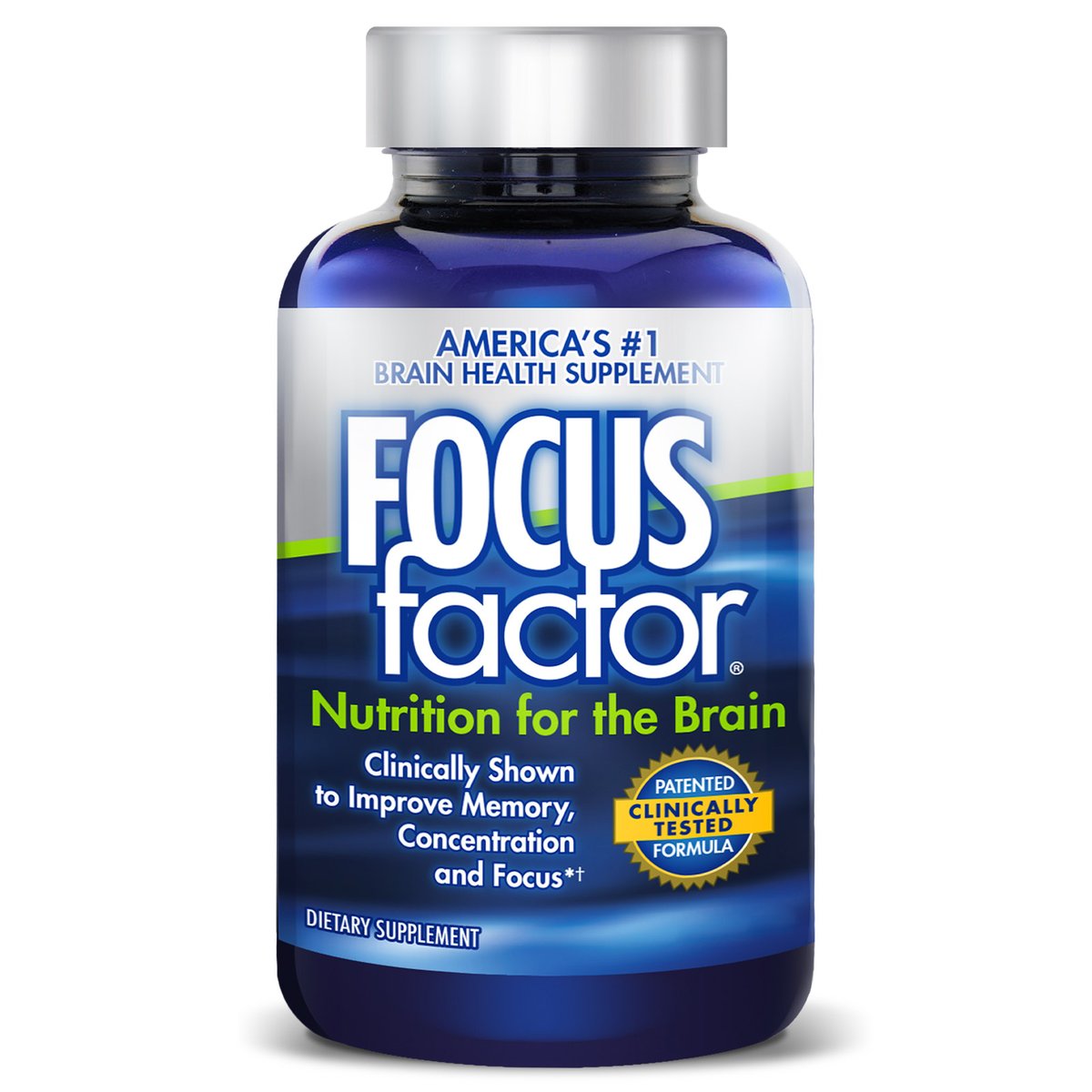 Focus Factor Nutrition for The Brain, 180 Tablets Image
