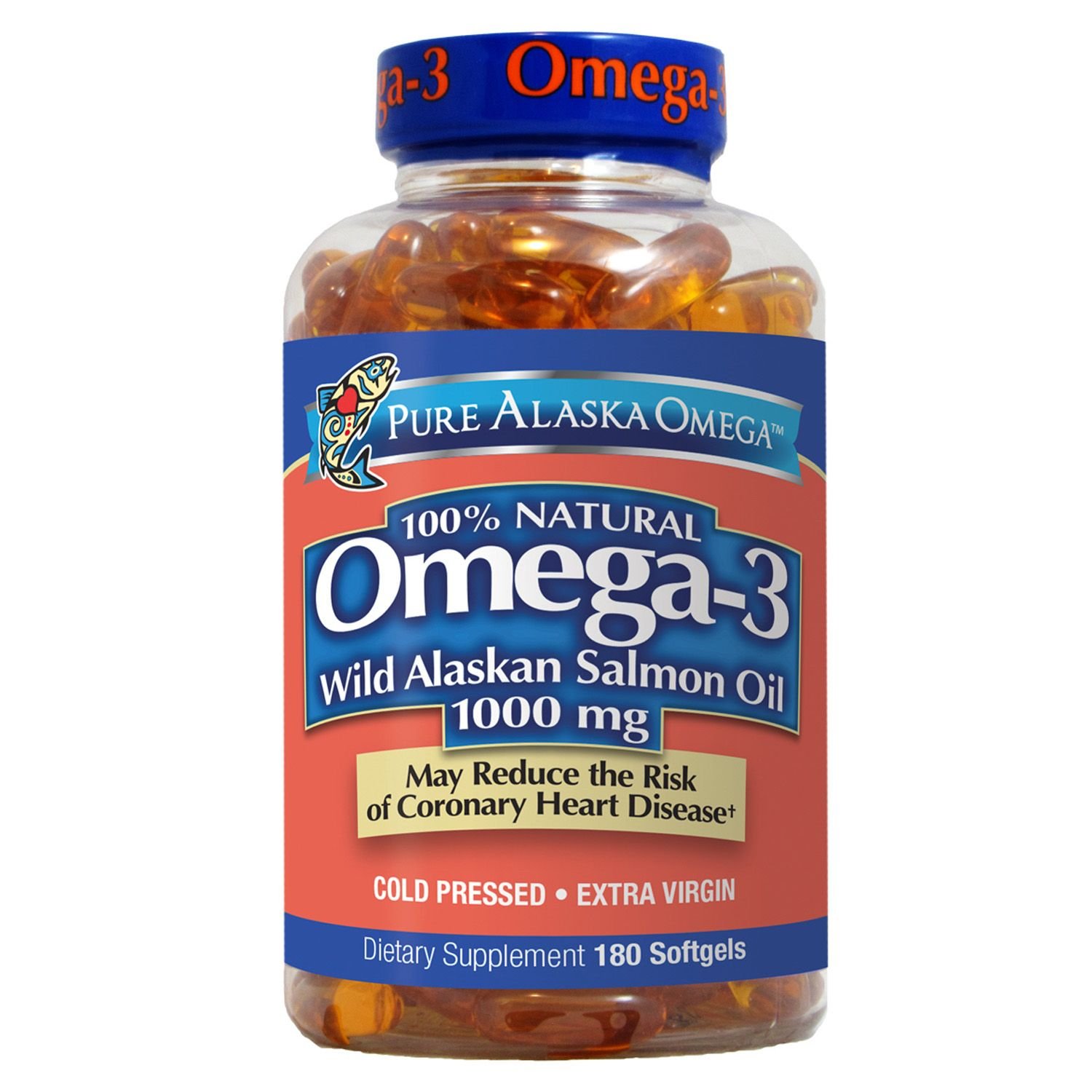Pure Alaska Omega-3 Wild Alaskan Salmon Oil 210 Tablets Image