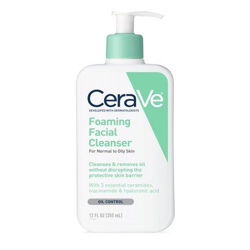 Sữa Rửa Mặt CeraVe Foaming Facial Cleanser - Da Thường đến Da Dầu Image