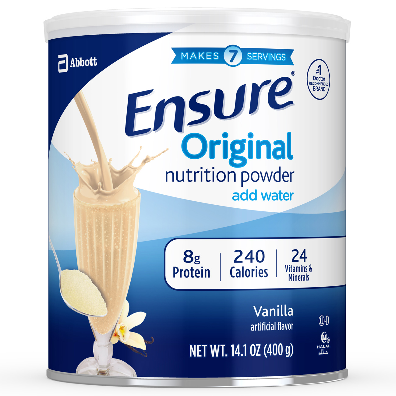 ម្សៅអាហារបំប៉នENSURE ORIGINAL NUTRITION POWDER VANILLA Image