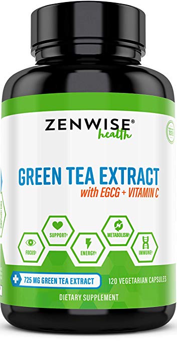 Zenwise Green Tea Extract Supplement - for weight support and energy Image